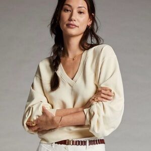 Agolde V-Neck Sweatshirt, Size Small